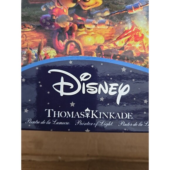 Disney Thomas Kinkade 750 Piece Jigsaw Puzzle Mickey and Minnie Preowned Used - Picture 5 of 6